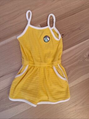 Old Navy Sleeveless Textured Knit Romper 3T